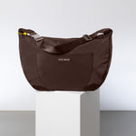 Padded Hip Bag oversized - chocolate - VIVI MARI
