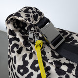 Padded Hip Bag oversized - leo splashes black/sand - VIVI MARI