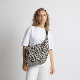 Padded Hip Bag oversized - leo splashes black/sand - VIVI MARI