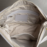 Padded Hip Bag oversized - leo splashes grey/sand - VIVI MARI
