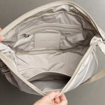 Padded Hip Bag oversized - stone - VIVI MARI