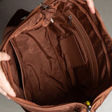 Padded Hip Bag oversized - tan - VIVI MARI