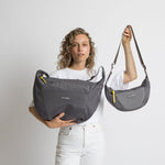 Padded Hip Bag oversized - taupe - VIVI MARI