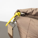 padded tote bag medium + strap basic woven slim - dark mushroom - VIVI MARI