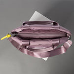 padded tote bag small + strap basic woven slim - ash plum - VIVI MARI