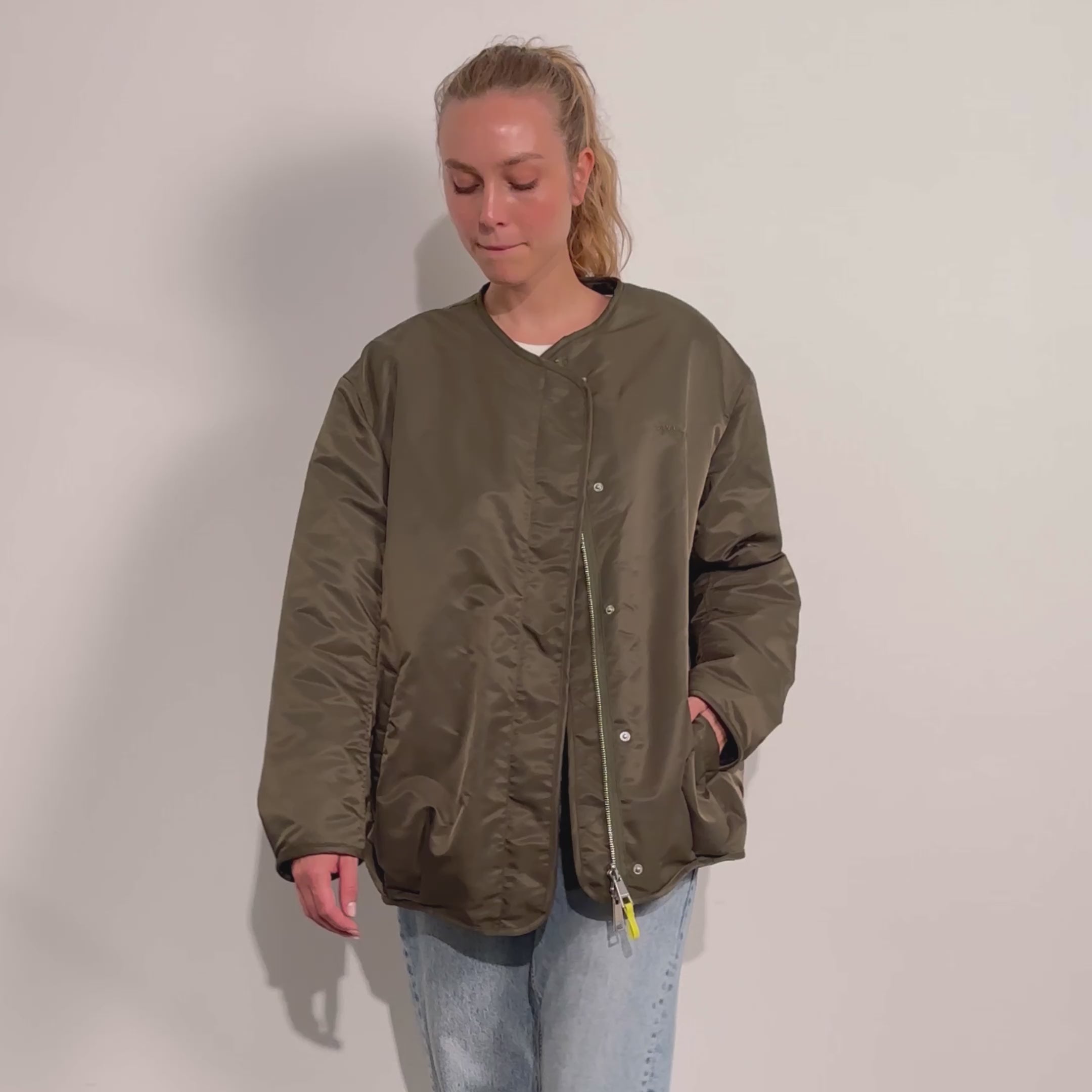 Olive bomber hotsell