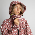 Rain Jacket drops mauve/white - VIVI MARI