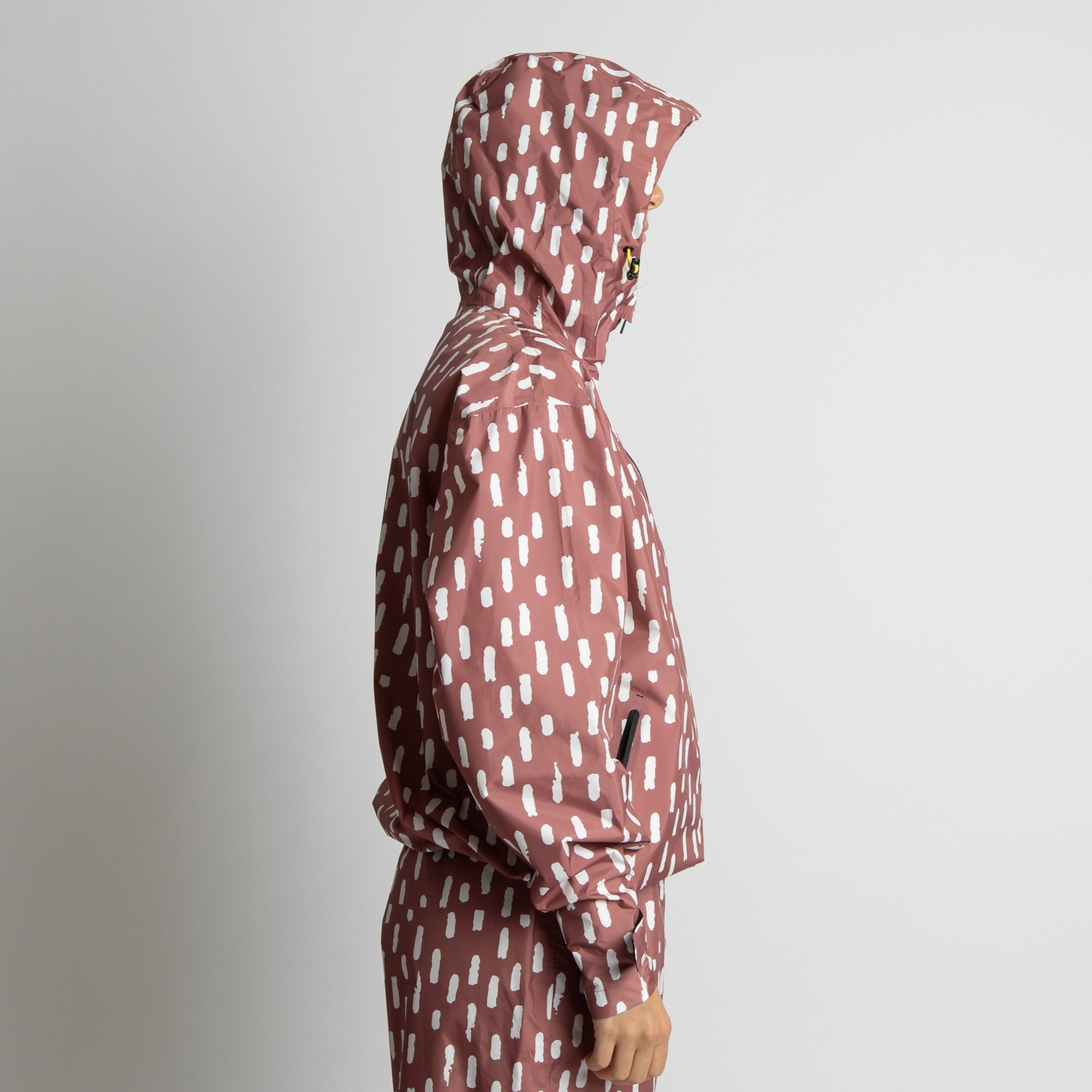 Rain Jacket drops mauve/white - VIVI MARI