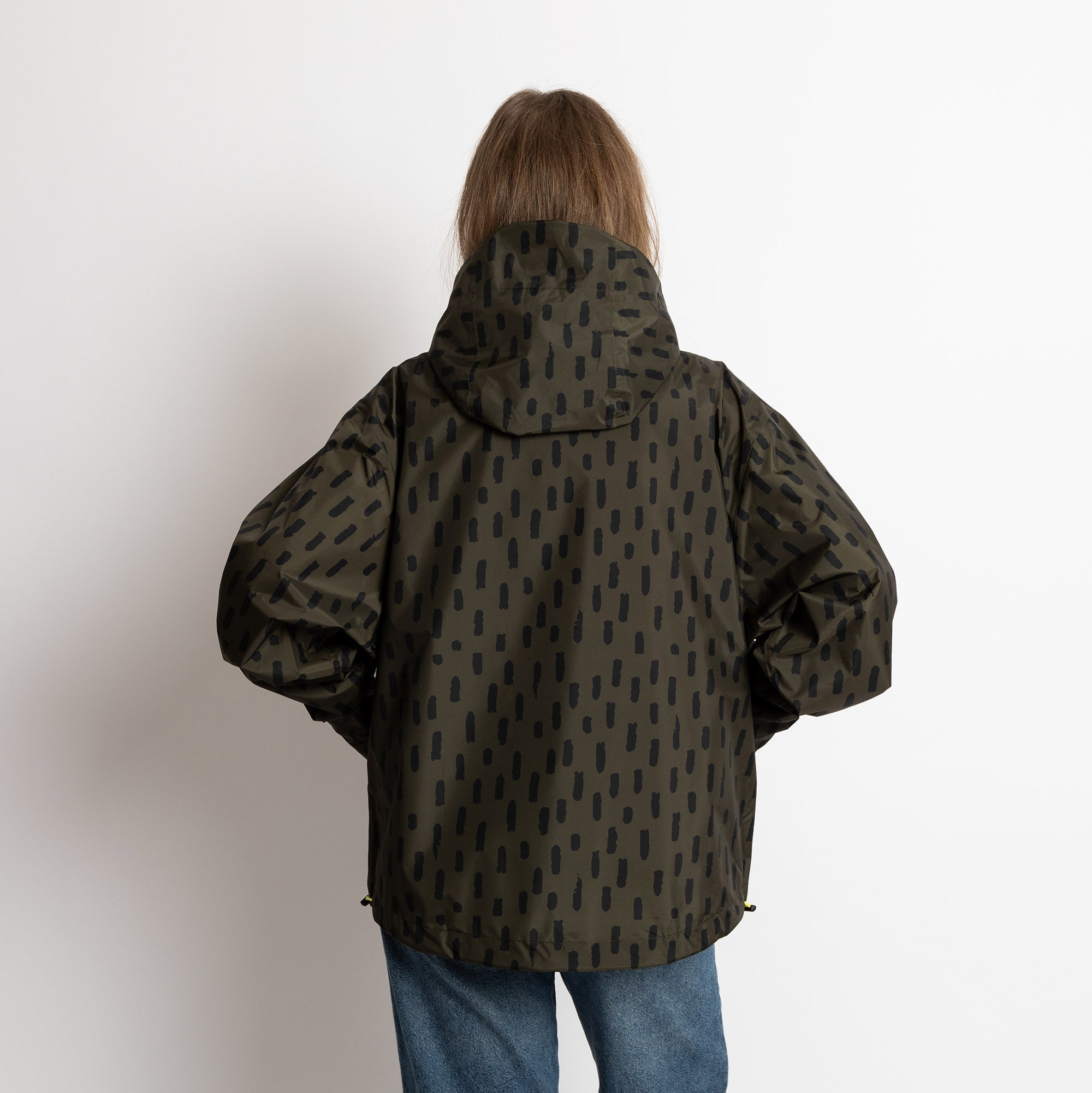 Rain Jacket drops olive/black - VIVI MARI