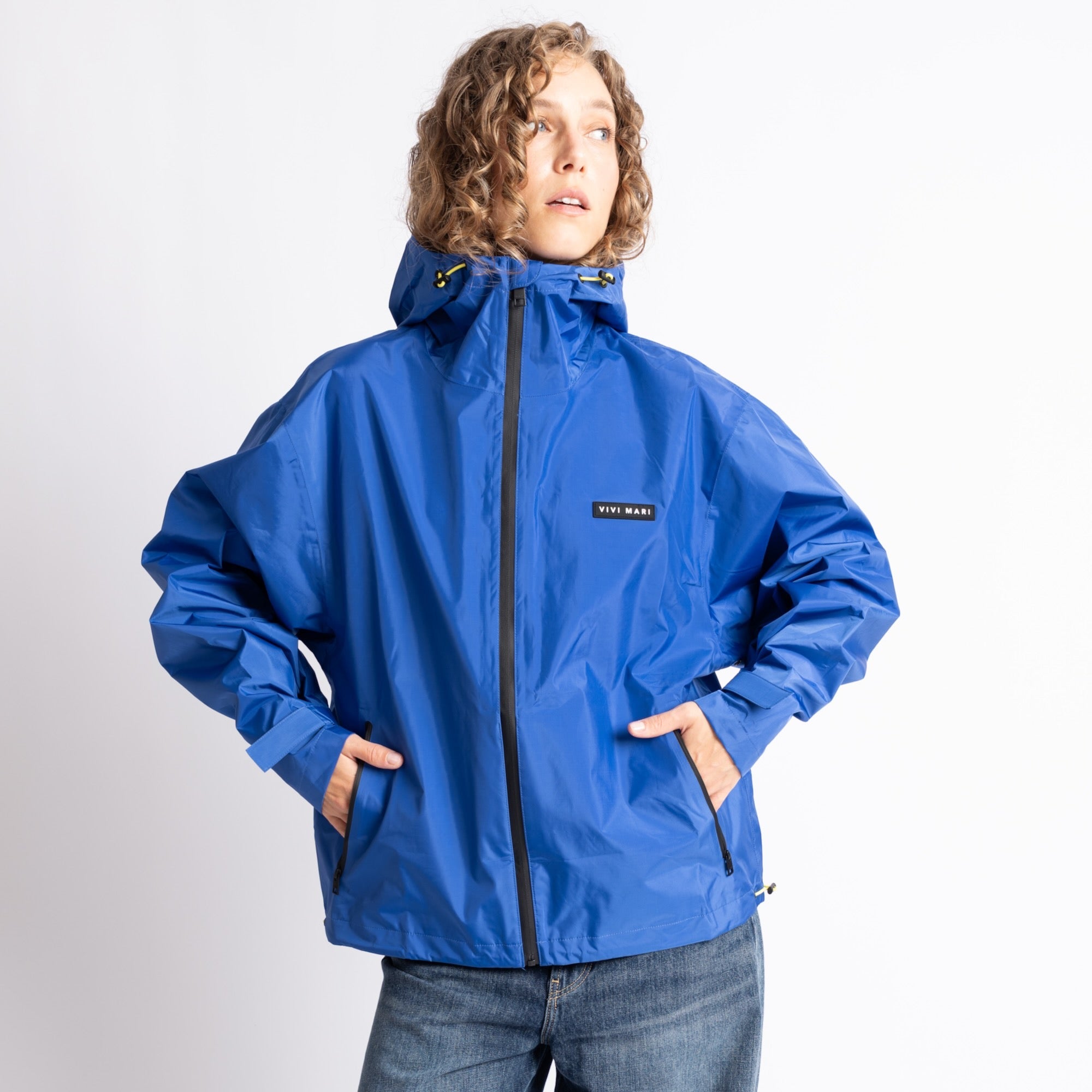 Rain Jacket solid blue - VIVI MARI