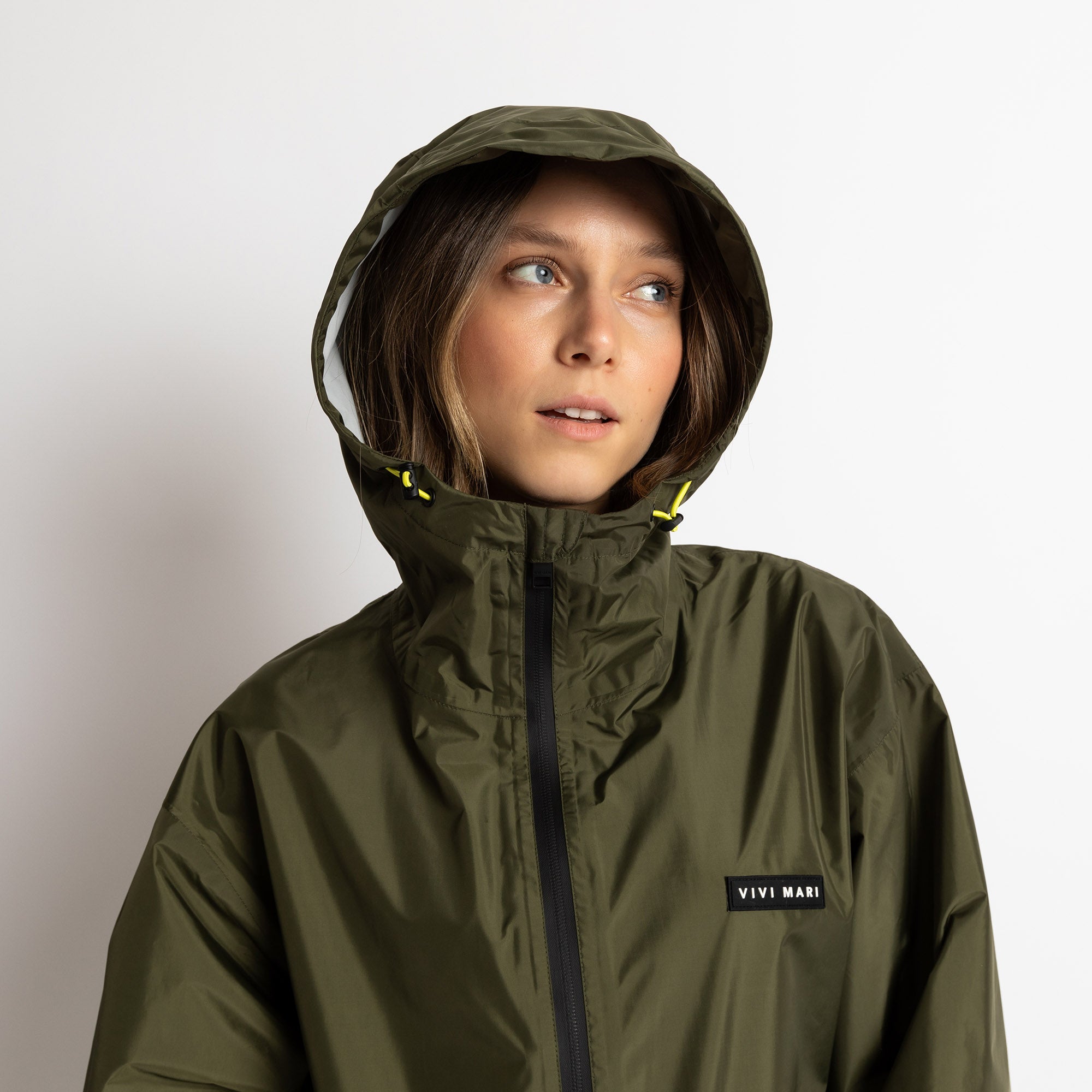 Rain Jacket solid olive - VIVI MARI