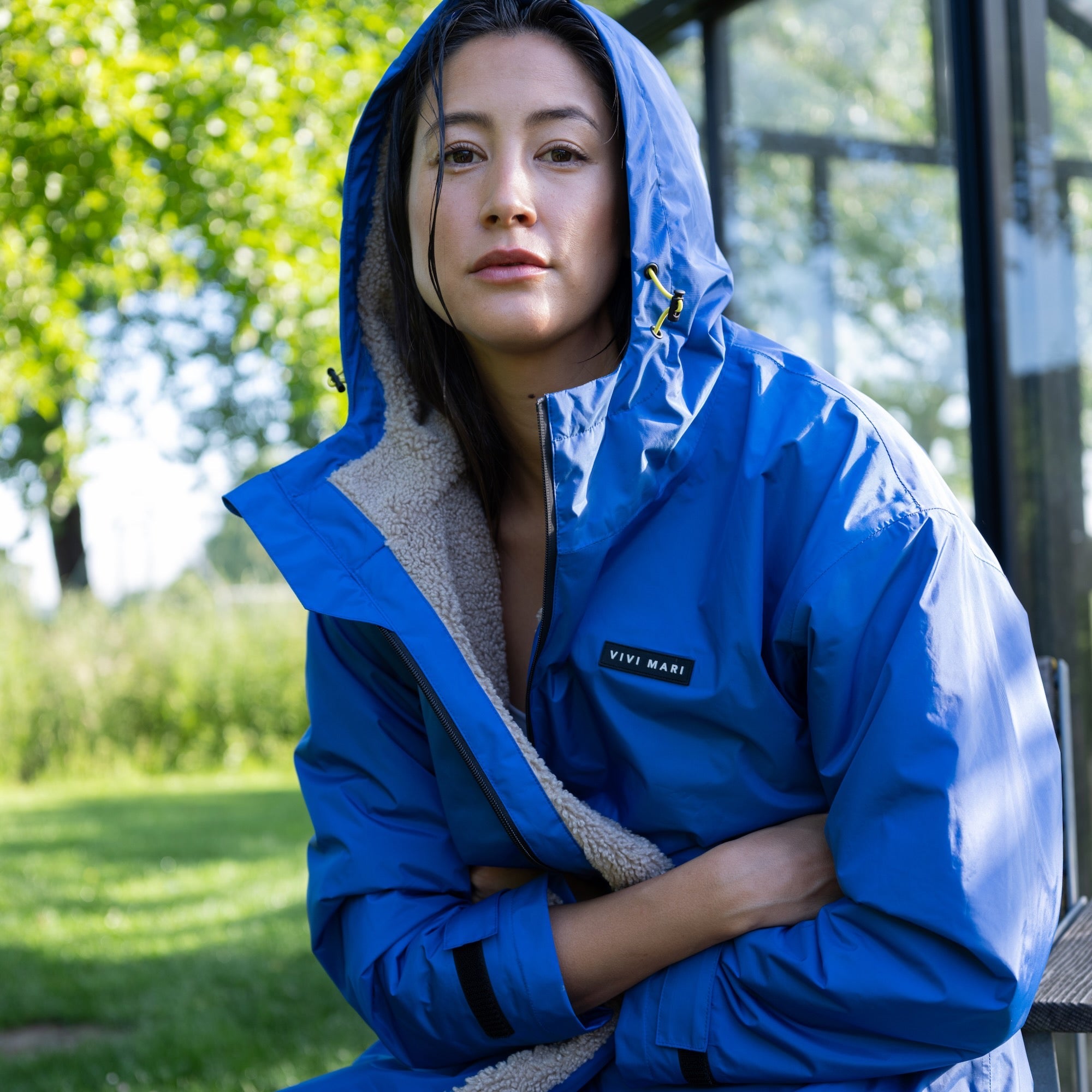 Rain Parka blue/stone - VIVI MARI