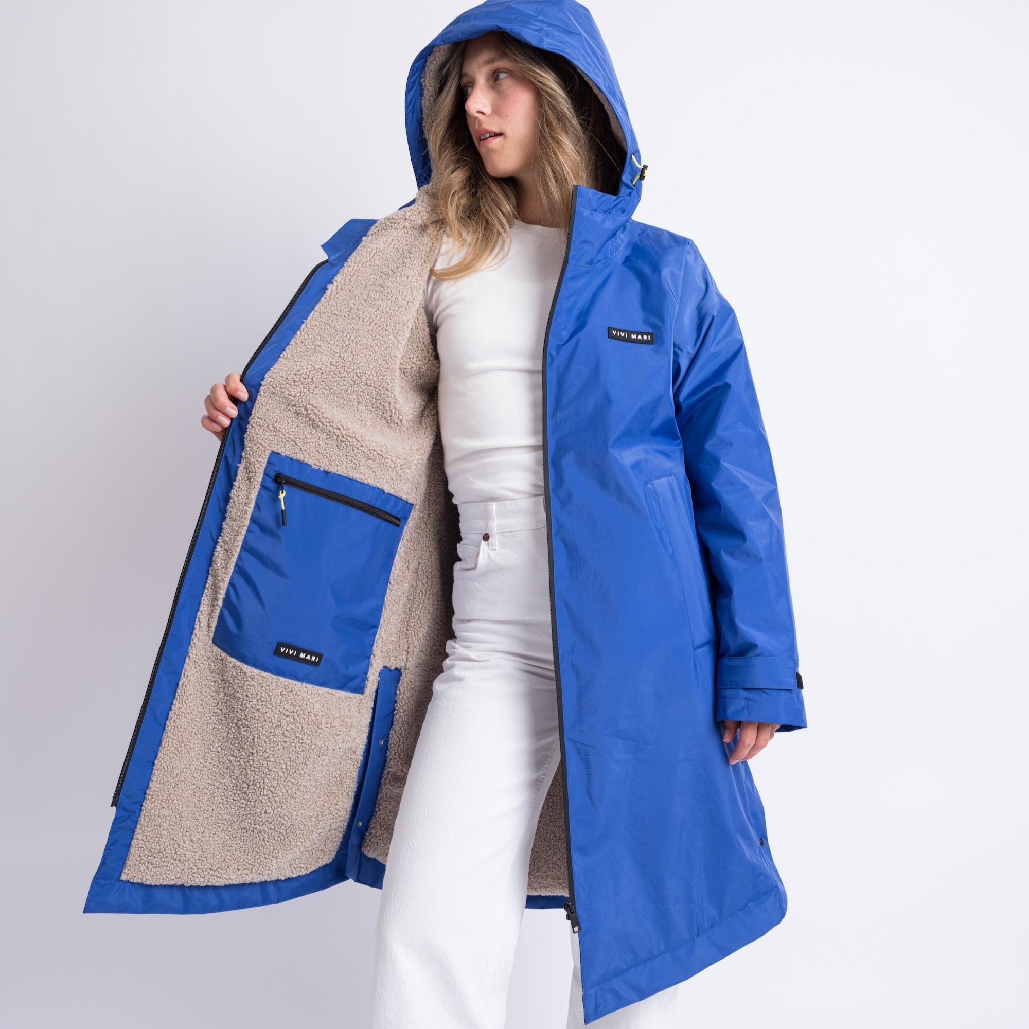 Rain Parka blue/stone - VIVI MARI