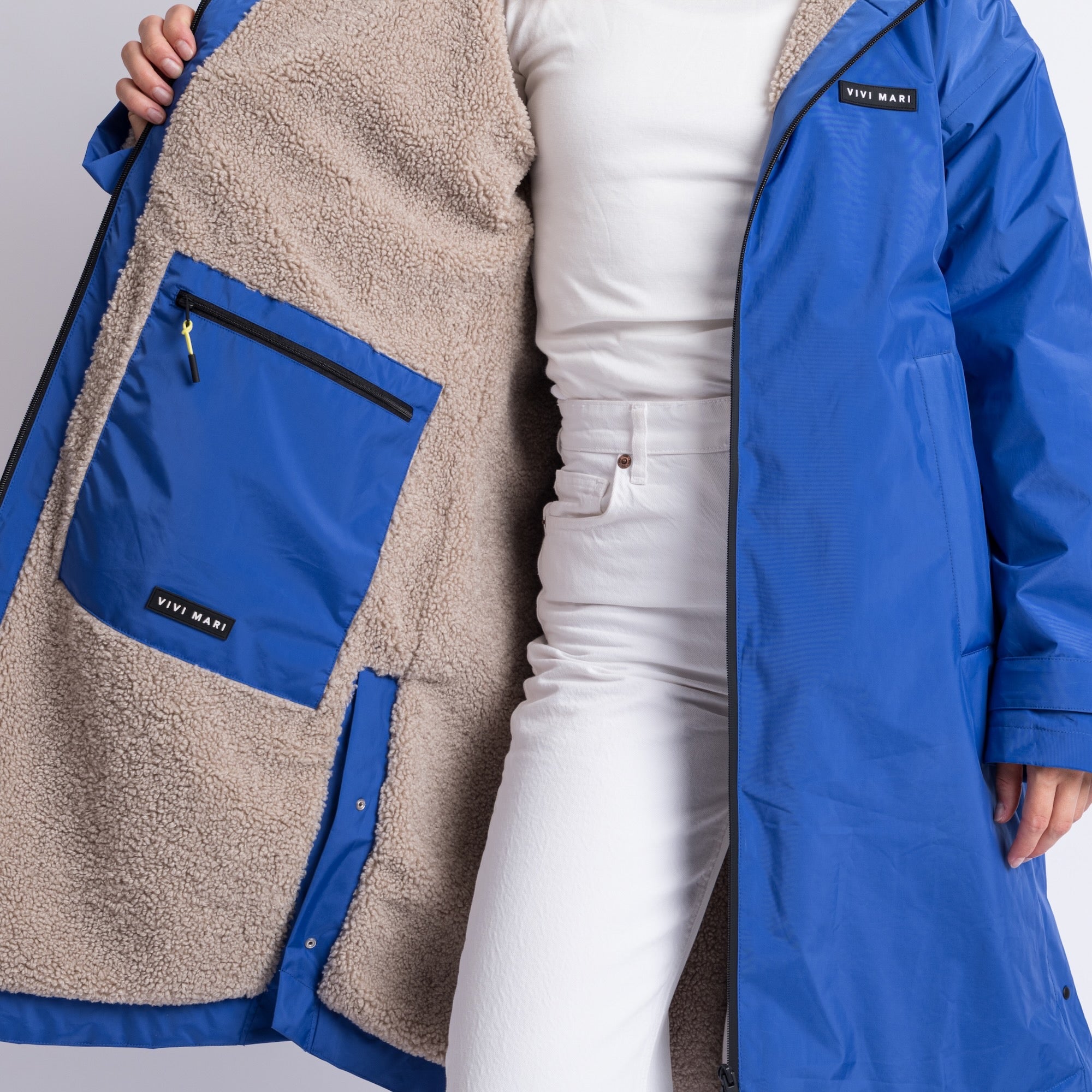 Rain Parka blue/stone - VIVI MARI