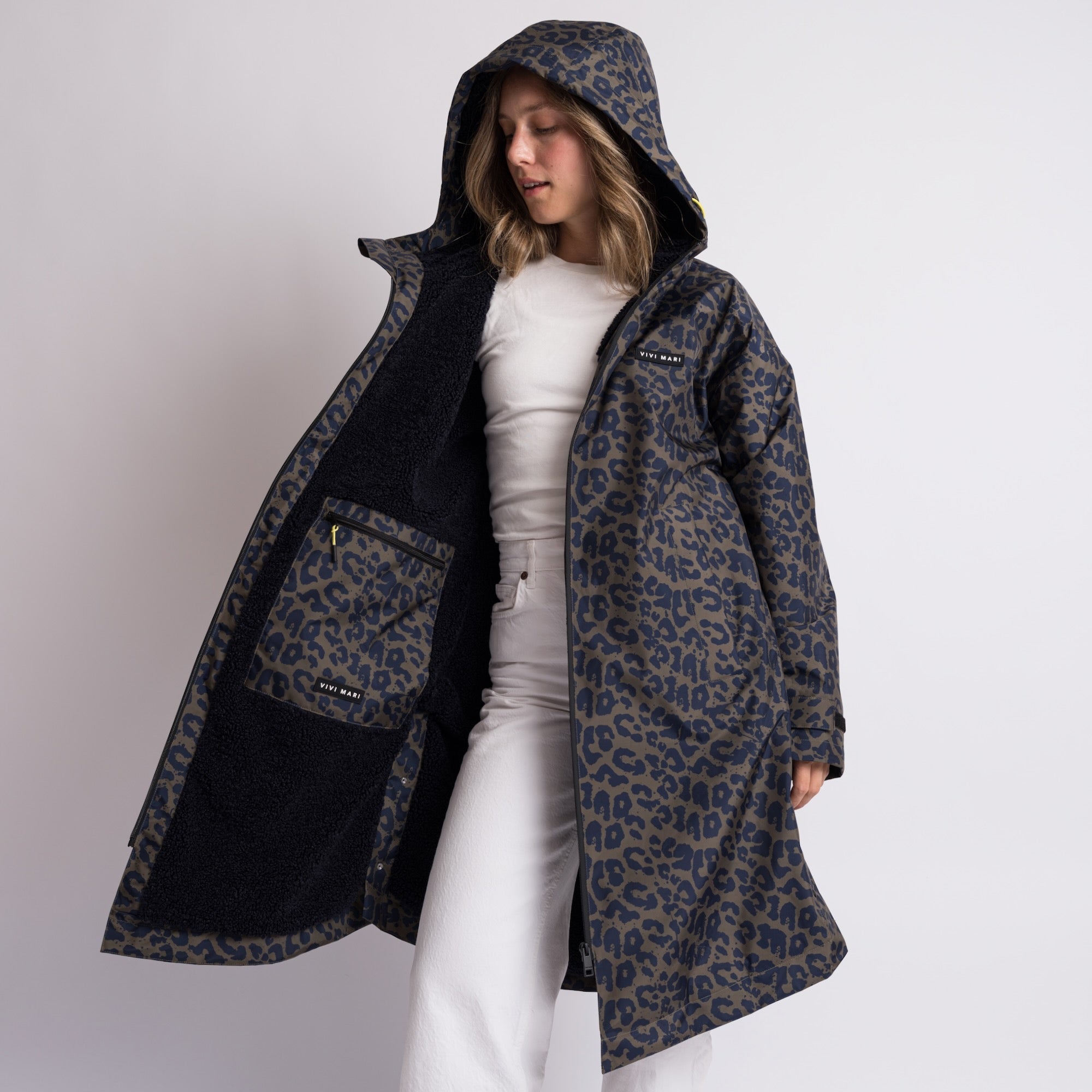 Rain Parka leo navy-olive/navy - VIVI MARI