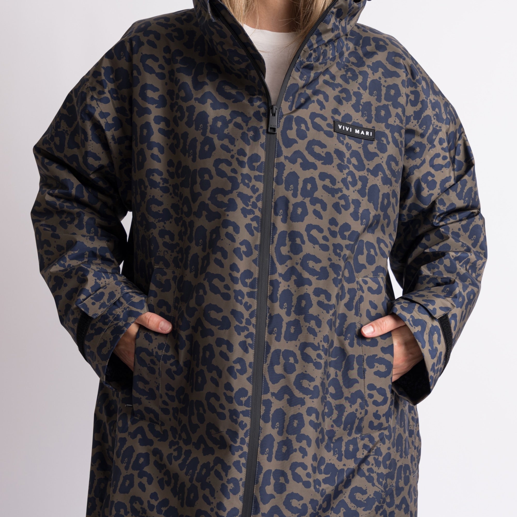 Rain Parka leo navy-olive/navy - VIVI MARI