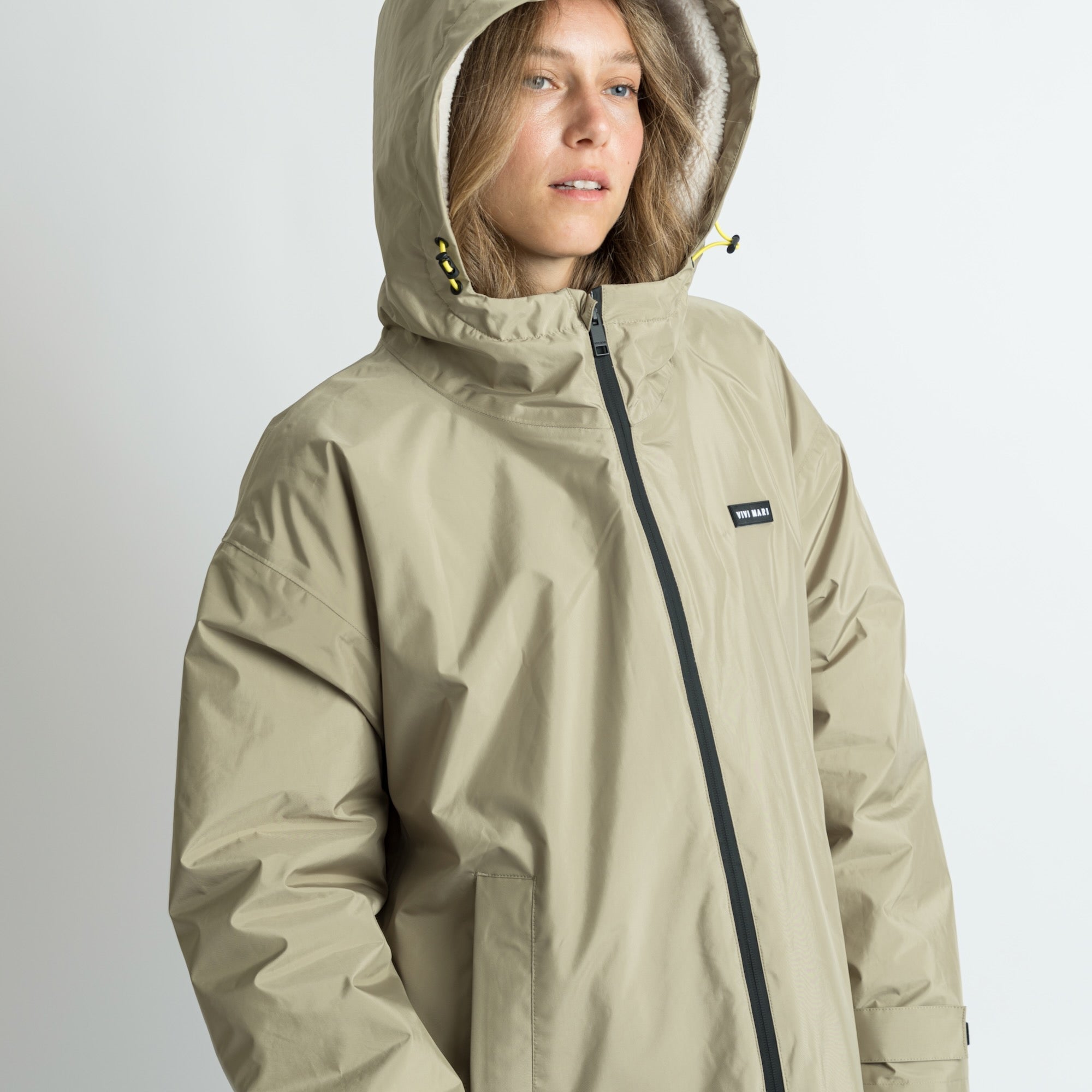 Rain Parka pale olive/sand - VIVI MARI