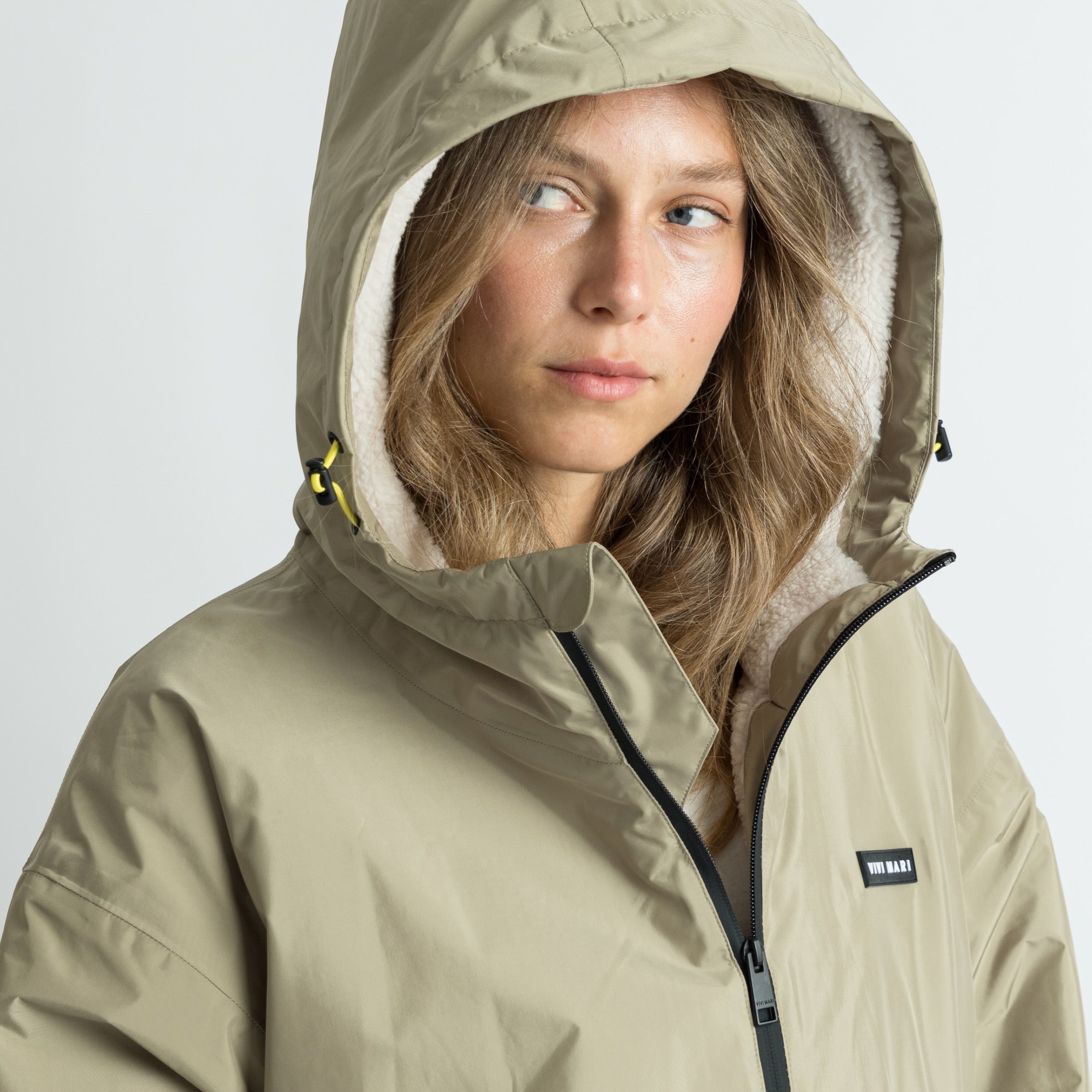 Rain Parka pale olive/sand - VIVI MARI