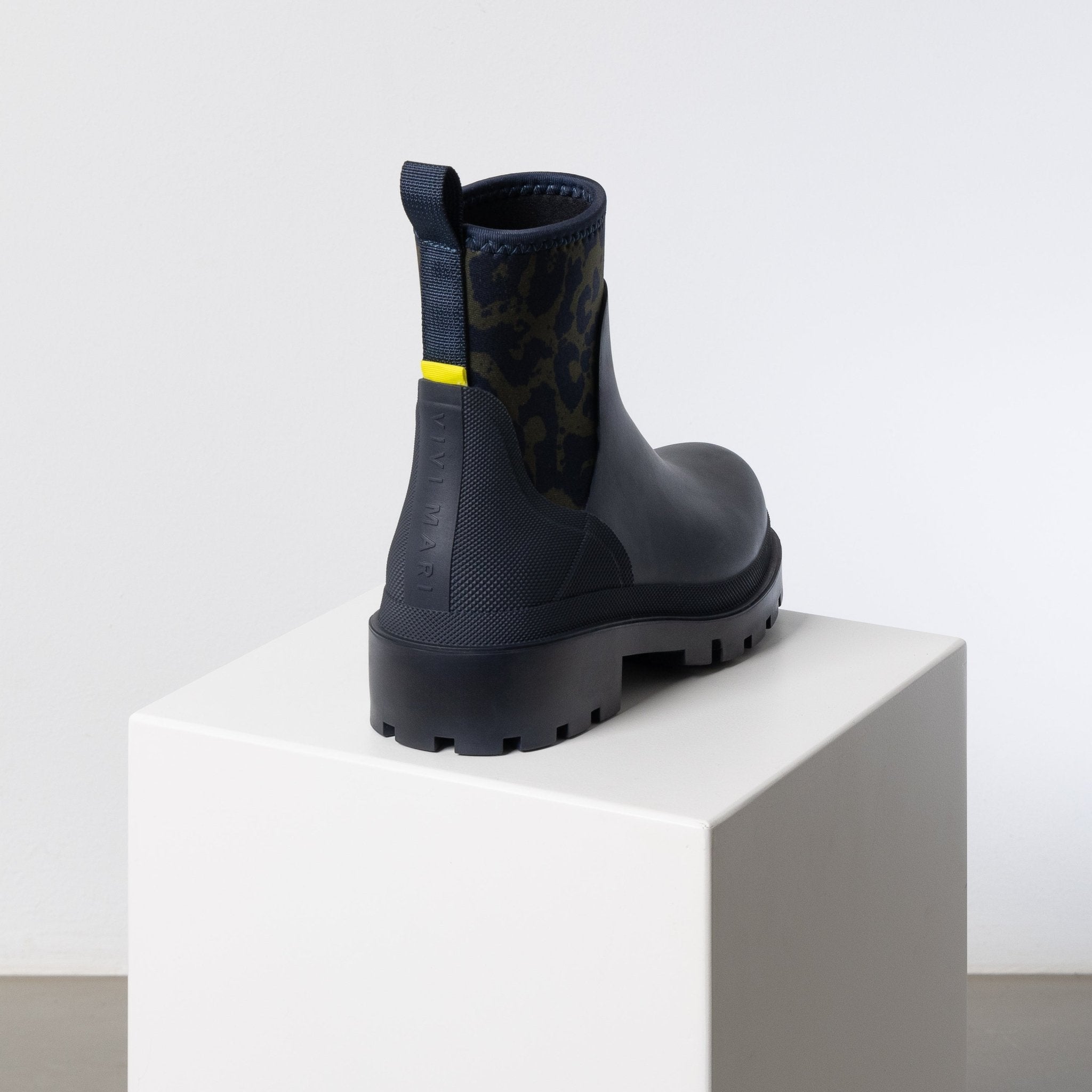 Rainboots short navy/leo navy - olive - VIVI MARI