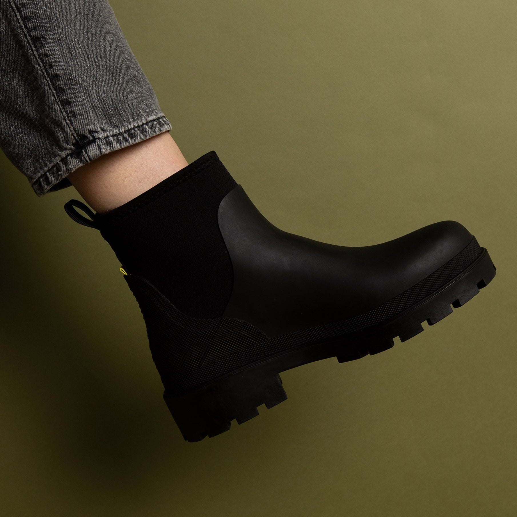 Rainboots short solid black - VIVI MARI