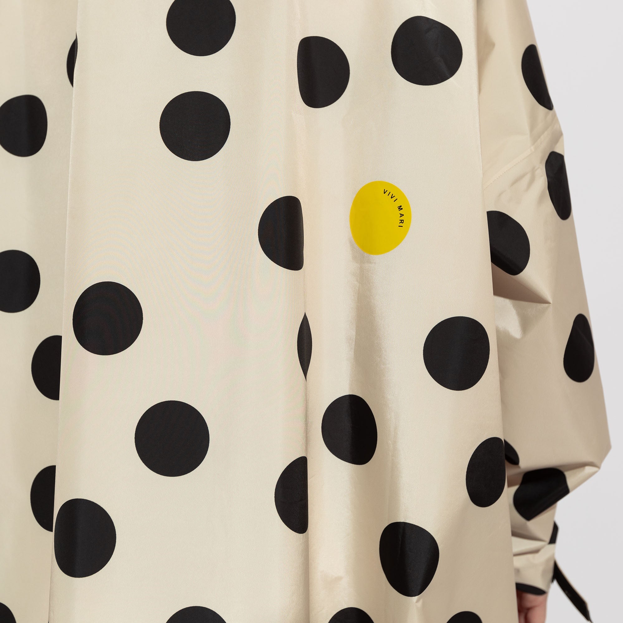 Raincoat dots black/sand - VIVI MARI