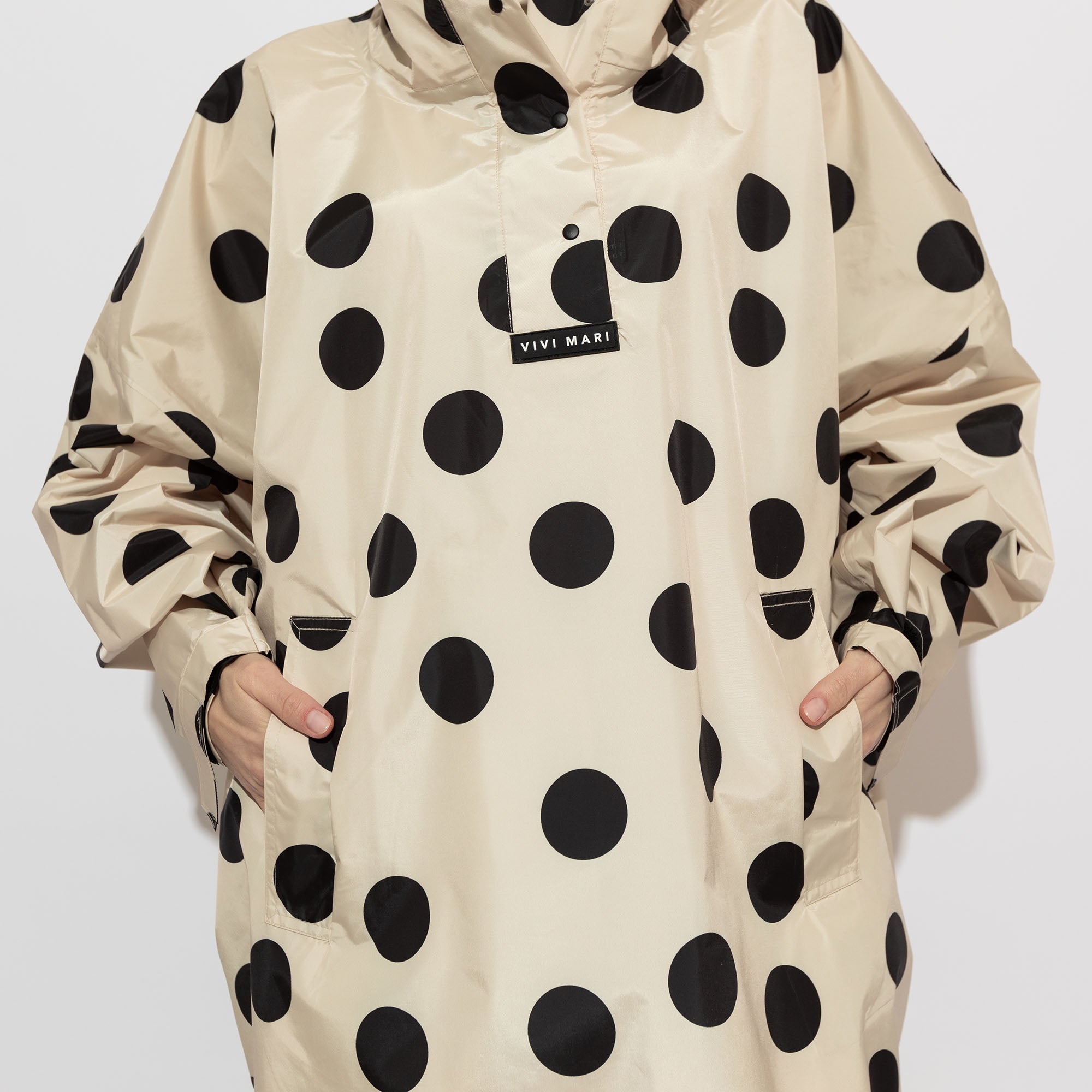 Raincoat dots black/sand - VIVI MARI