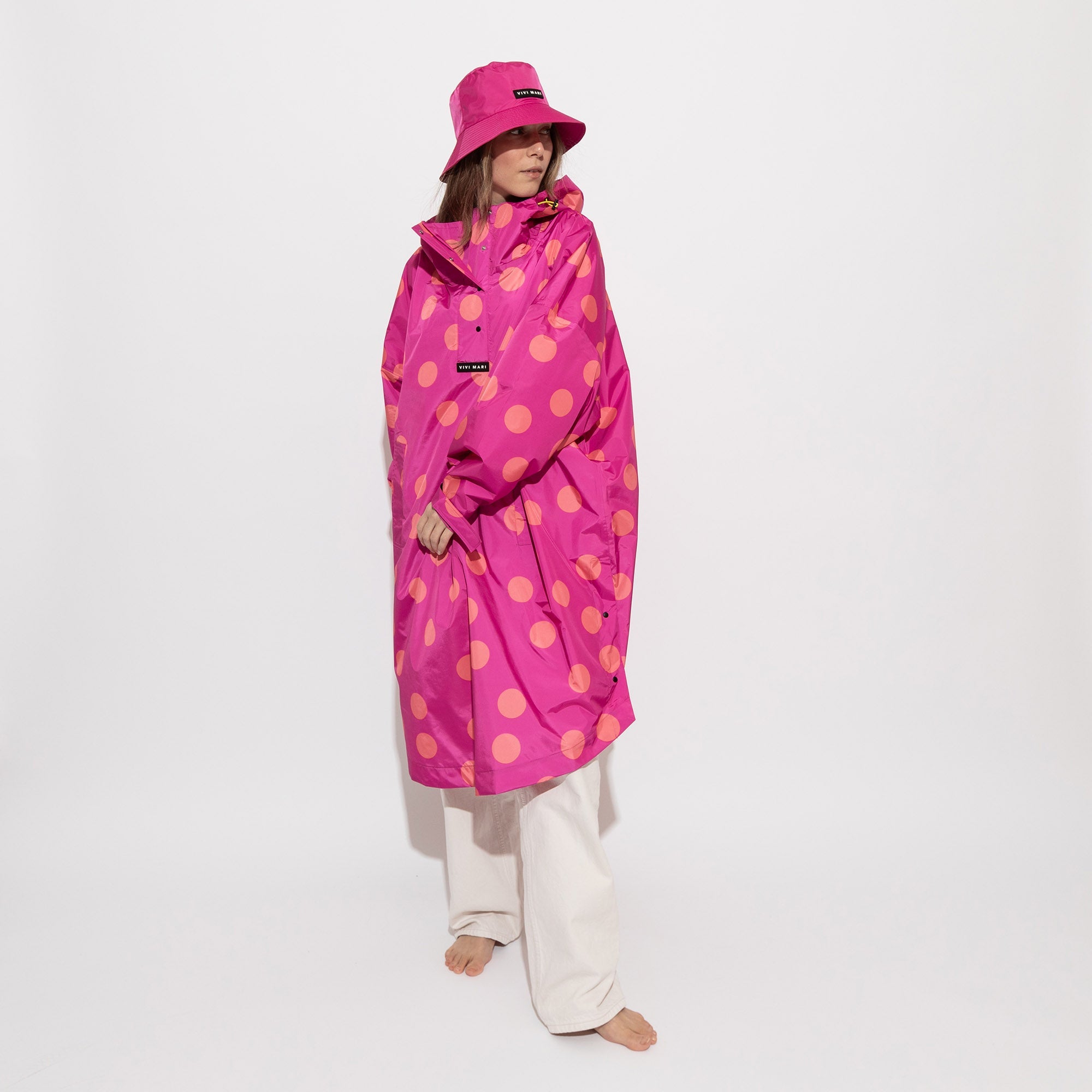 Raincoat dots magenta/peach - VIVI MARI