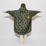 Raincoat dots olive/navy - VIVI MARI