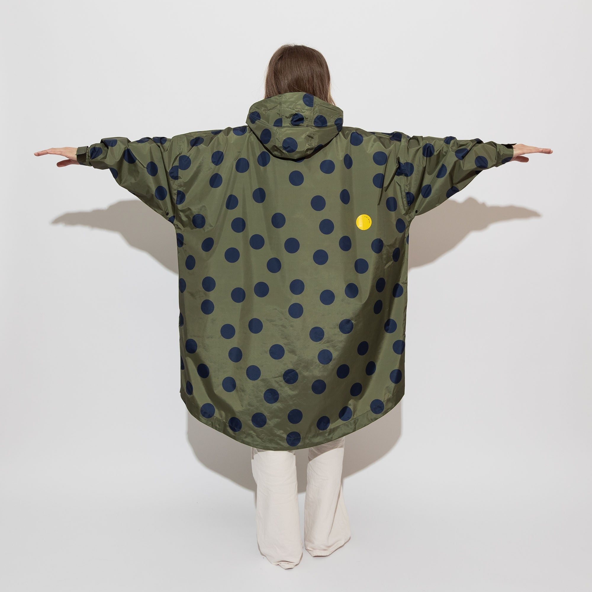 Raincoat dots olive/navy - VIVI MARI