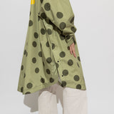 Raincoat dots pale olive/olive - VIVI MARI