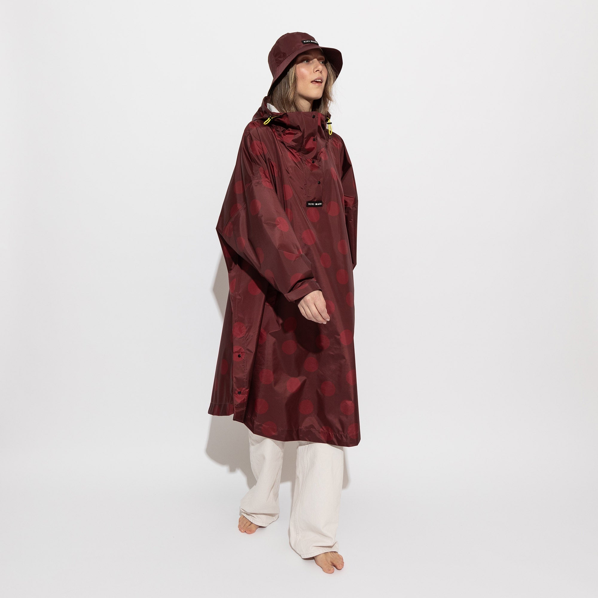 Raincoat dots wine red/red - VIVI MARI