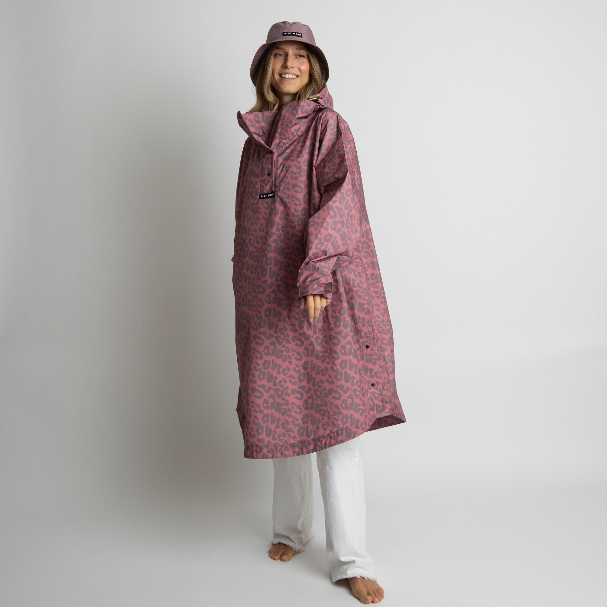 Raincoat leo splashes ash plum/light berry - VIVI MARI