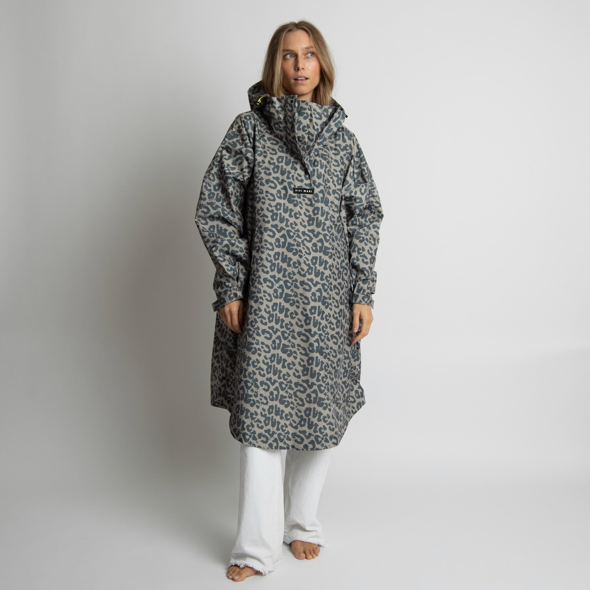 Raincoat leo splashes dark grey/mushroom - VIVI MARI