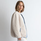 Reversible Bomber Jacket - ash blue/sand - VIVI MARI