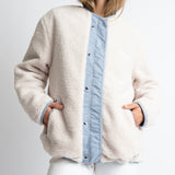 Reversible Bomber Jacket - ash blue/sand - VIVI MARI