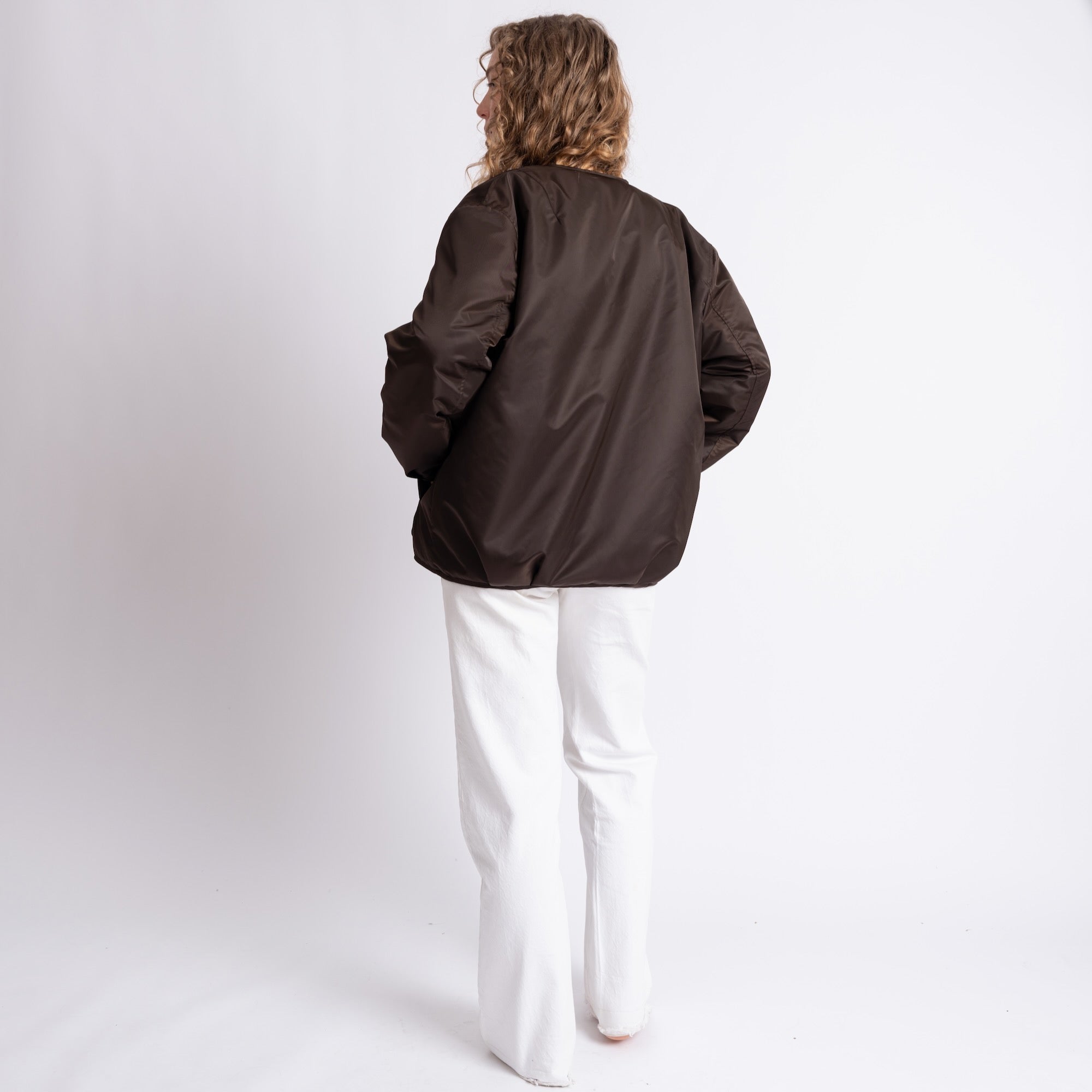 Reversible Bomber Jacket - chocolate/sand - VIVI MARI