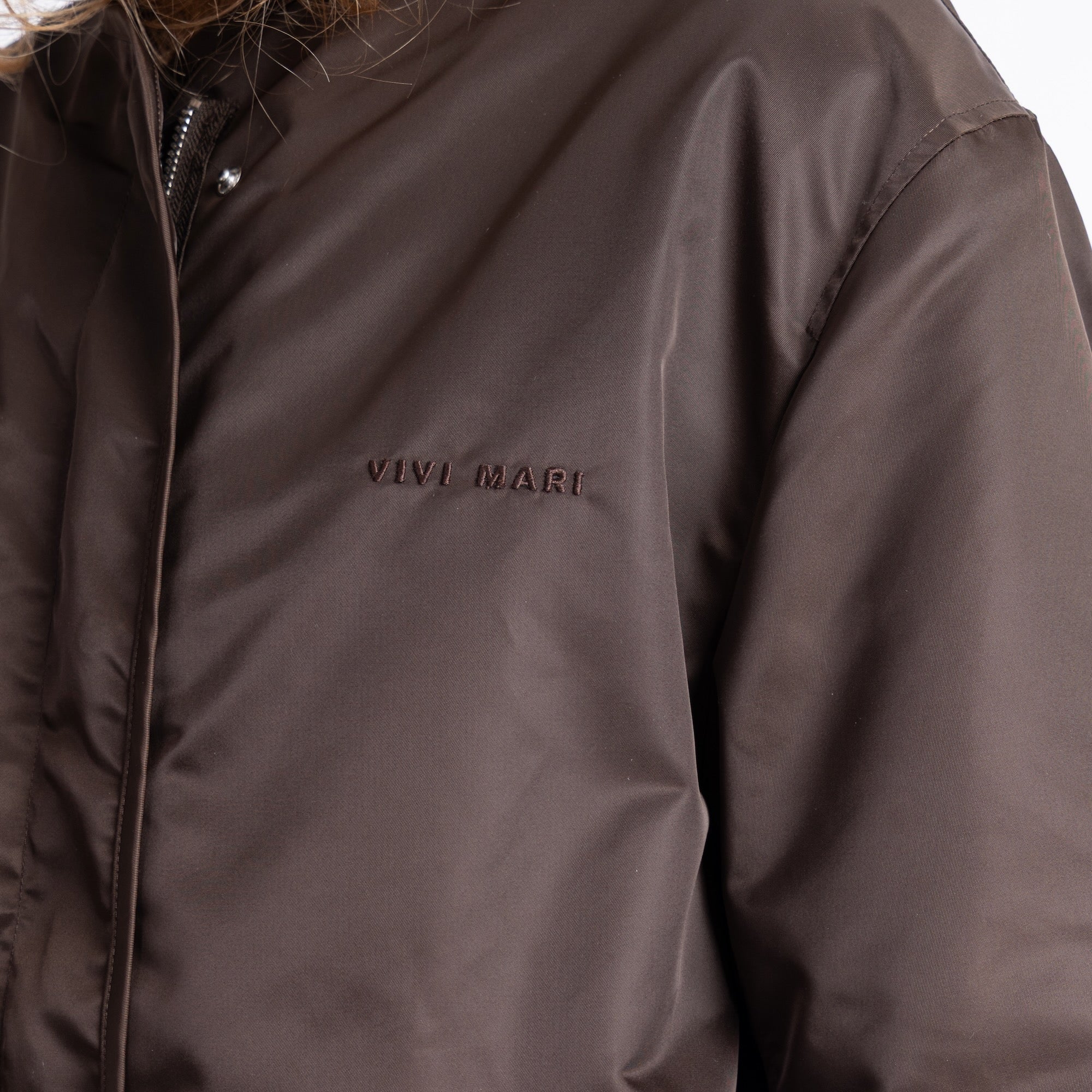 Reversible Bomber Jacket - chocolate/sand - VIVI MARI