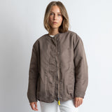 Reversible Bomber Jacket - dark mushroom/mushroom - VIVI MARI