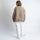 Reversible Bomber Jacket - dark mushroom/mushroom - VIVI MARI