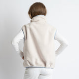 Reversible Bomber Vest - ash blue/sand - VIVI MARI