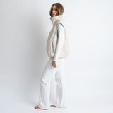 Reversible Bomber Vest - ash blue/sand - VIVI MARI