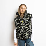 Reversible Bomber Vest - black/leo black - sand - VIVI MARI