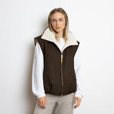 Reversible Bomber Vest - chocolate/sand - VIVI MARI