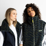 Reversible Bomber Vest - navy/leo navy - olive - VIVI MARI