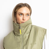 Reversible Bomber Vest - pale olive/sand - VIVI MARI