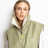 Reversible Bomber Vest - pale olive/sand - VIVI MARI