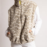 Reversible Bomber Vest - stone/leo sand - stone - VIVI MARI