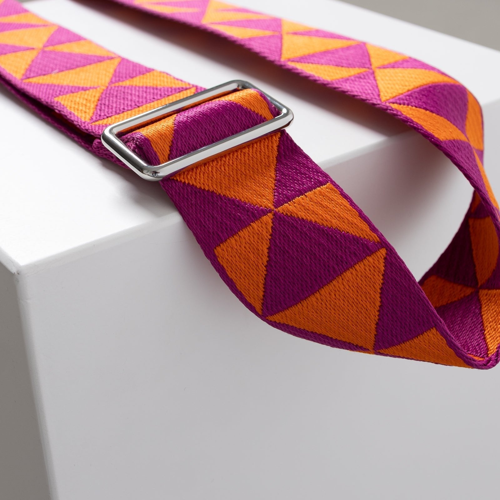 strap triangles magenta/orange - navy - VIVI MARI