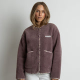 Teddy Fleece Jacket - ash plum - VIVI MARI