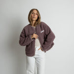 Teddy Fleece Jacket - ash plum - VIVI MARI